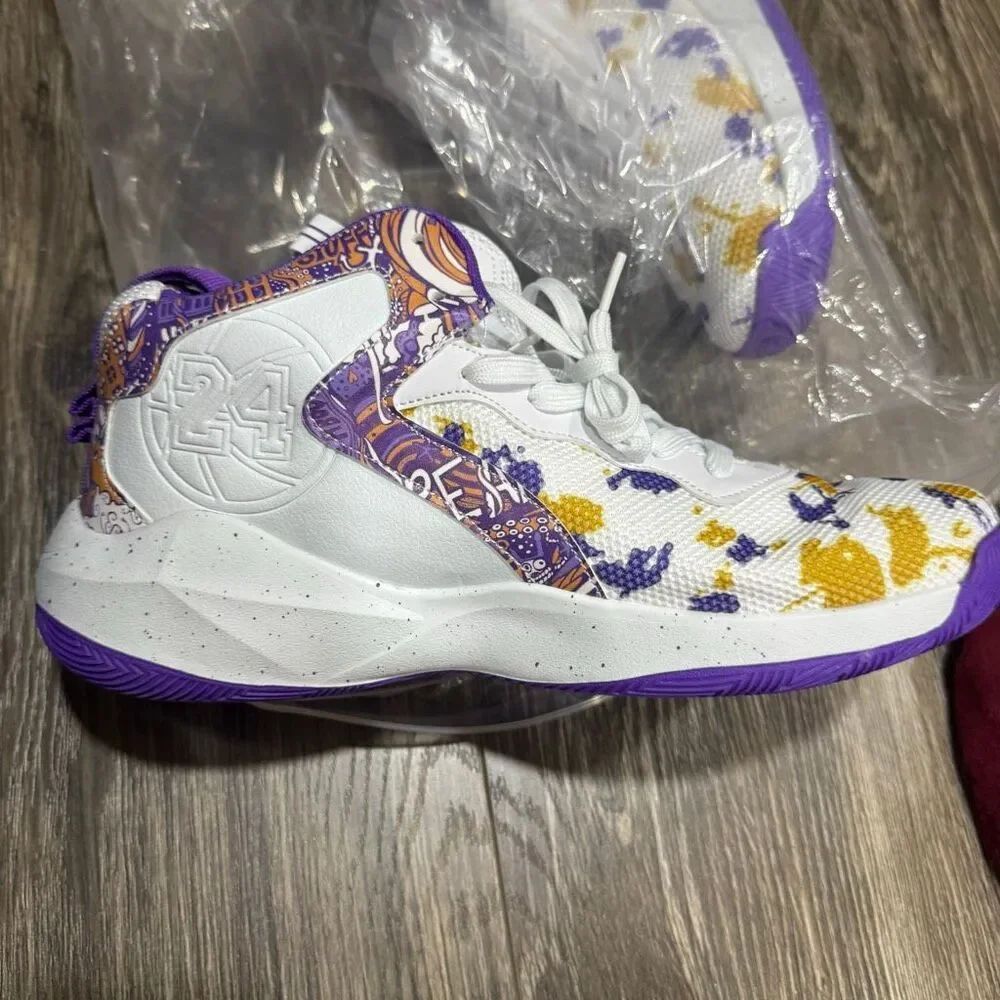 Purple and Gold 24 Basketball Sneakers size 45